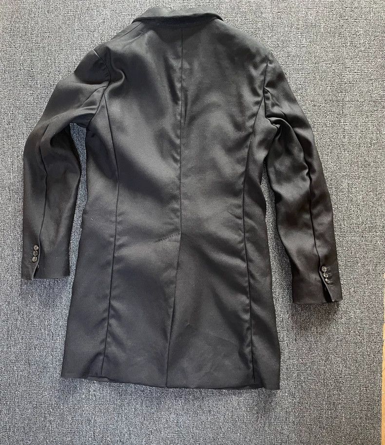 Dsquared2 Dsquared2 Black Wool-Silk Trench Coat-yf Size US M / EU 48-50 / 2 - 2 Thumbnail