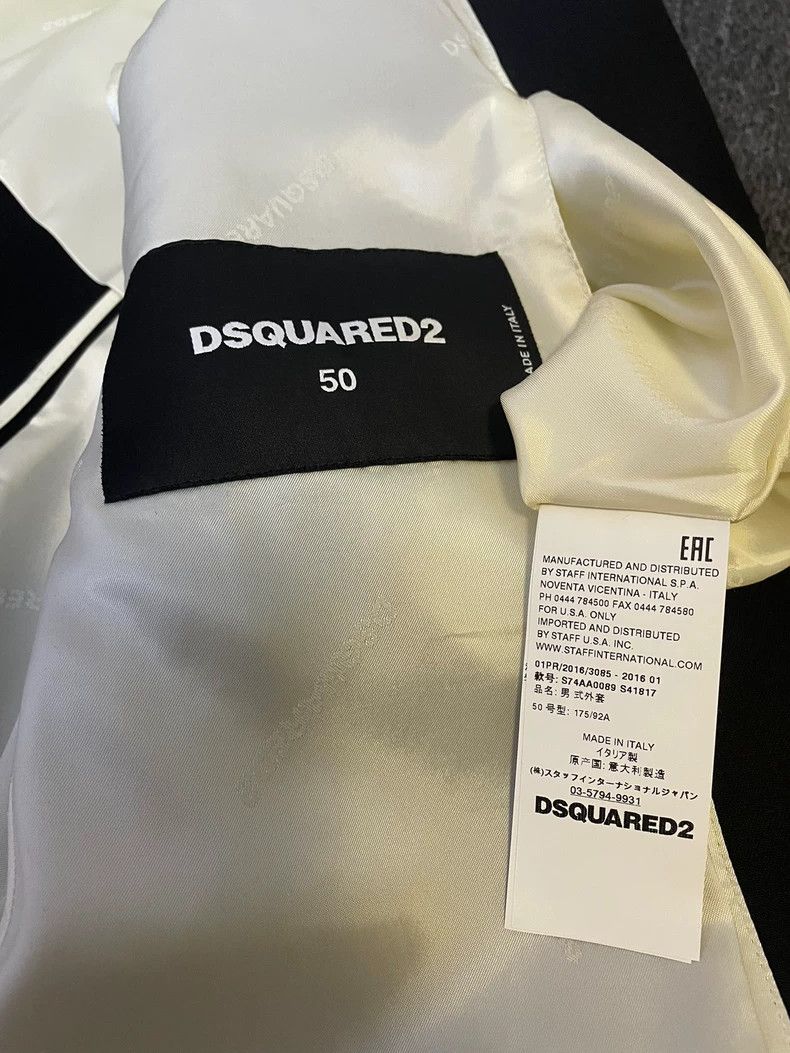 Dsquared2 Dsquared2 Black Wool-Silk Trench Coat-yf Size US M / EU 48-50 / 2 - 4 Thumbnail