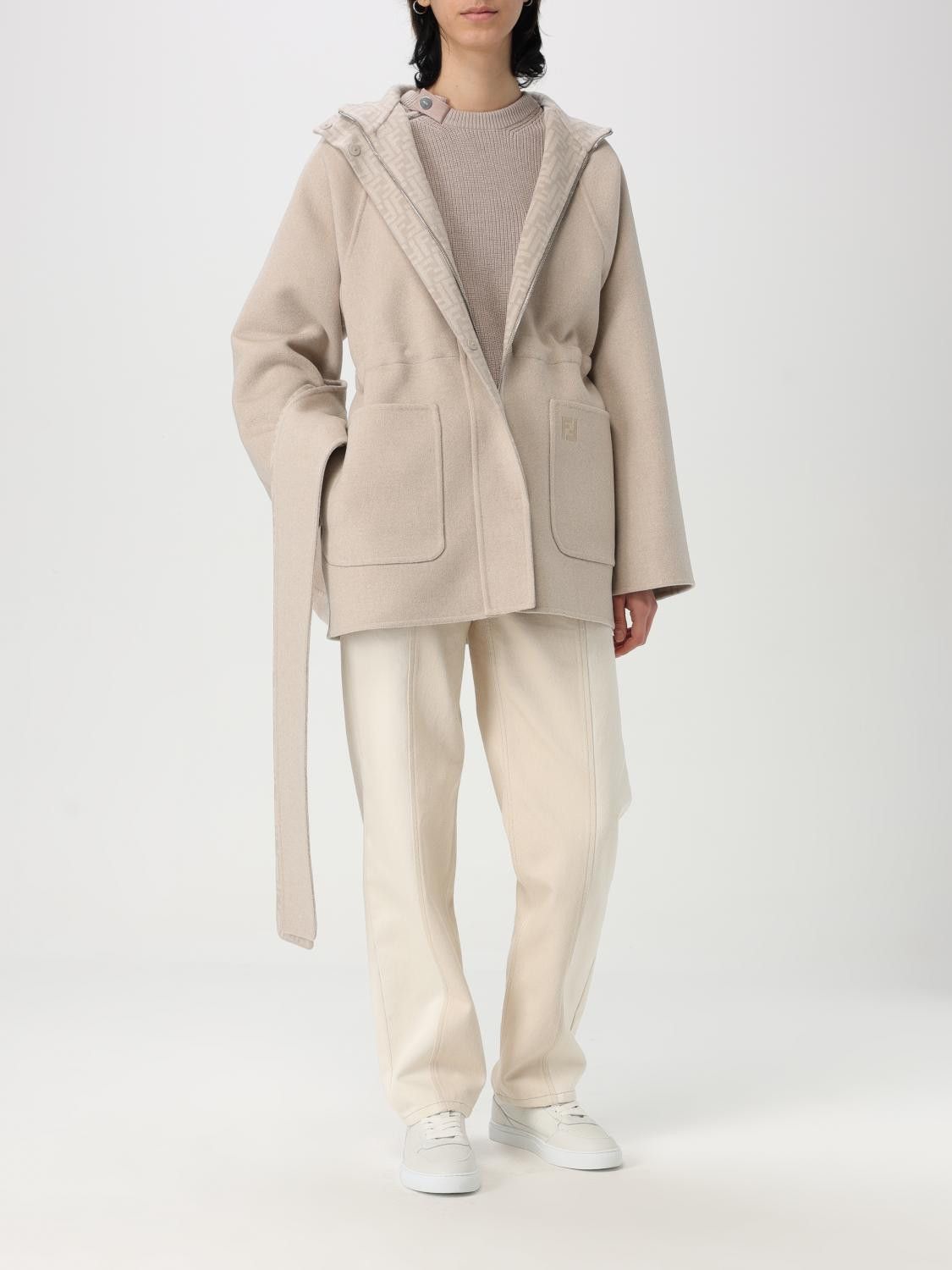 Fendi Fendi Jacket Woman Beige Size S / US 4 / IT 40 - 2 Thumbnail