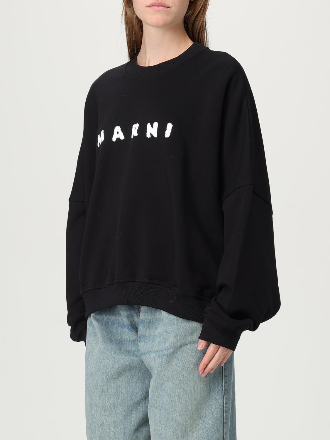 Marni Marni Sweatshirt Woman Black Size M / US 6-8 / IT 42-44 - 3 Thumbnail
