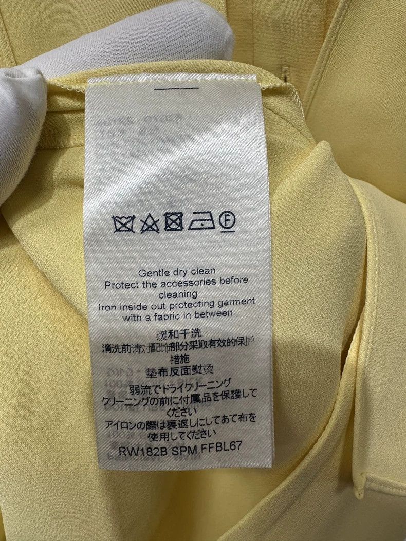 Louis Vuitton Louis Vuitton Yellow Silk Button Up Shirt - dmc Size US S / EU 44-46 / 1 - 4 Thumbnail