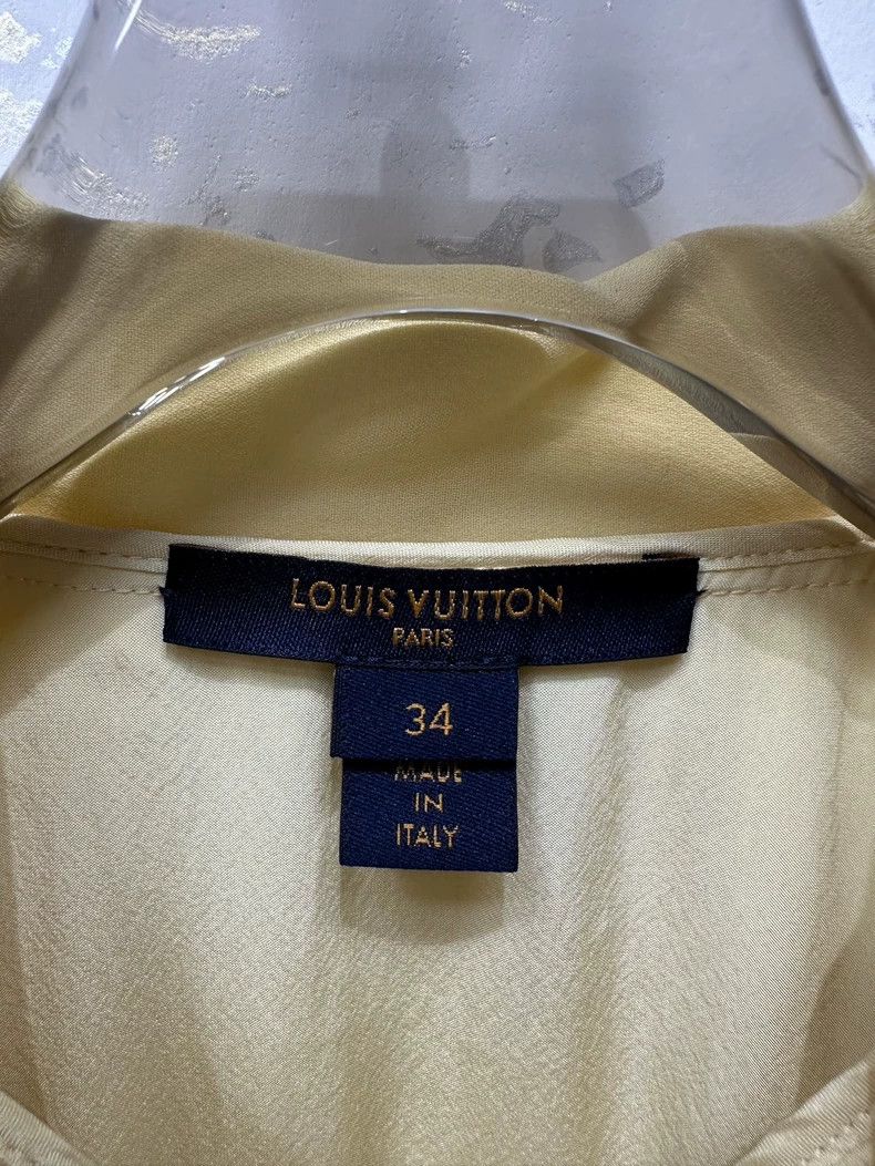 Louis Vuitton Louis Vuitton Yellow Silk Button Up Shirt - dmc Size US S / EU 44-46 / 1 - 3 Thumbnail