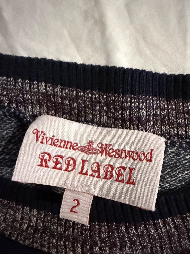 Vivienne Westwood Vivienne Westwood Striped Asymmetric Top - dmc Size US M / EU 48-50 / 2 - 3 Thumbnail