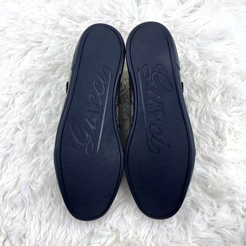 Gucci Gucci Blue GG Print Low-Top Sneakers - dmc Size US 5.5 / EU 38 - 6 Thumbnail