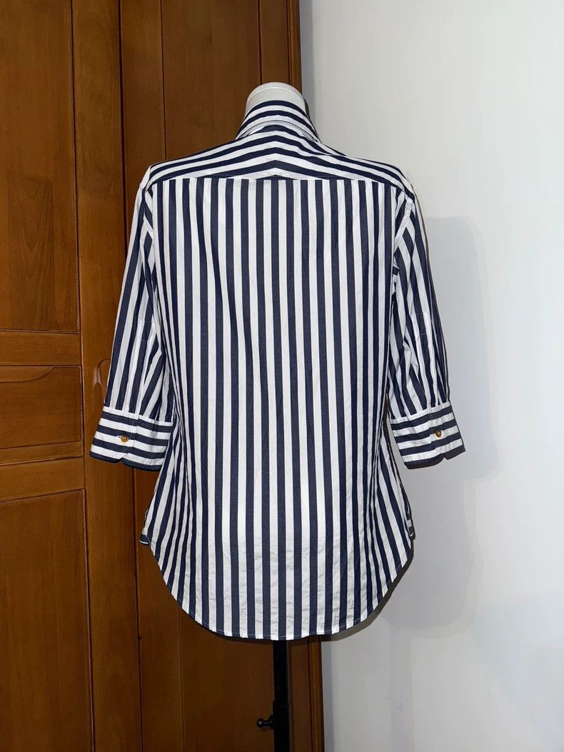 Vivienne Westwood Vivienne Westwood Striped Orb Embroidered Shirt - dmc Size US M / EU 48-50 / 2 - 4 Thumbnail