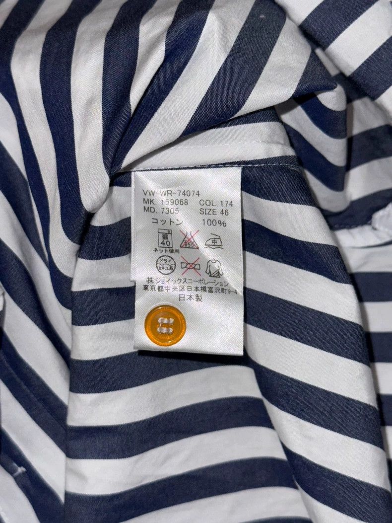 Vivienne Westwood Vivienne Westwood Striped Orb Embroidered Shirt - dmc Size US M / EU 48-50 / 2 - 8 Thumbnail