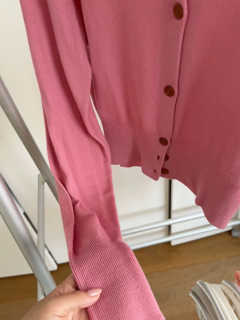 Vivienne Westwood Vivienne Westwood Pink Wool Cardigan - dmc Size US M / EU 48-50 / 2 - 4 Thumbnail