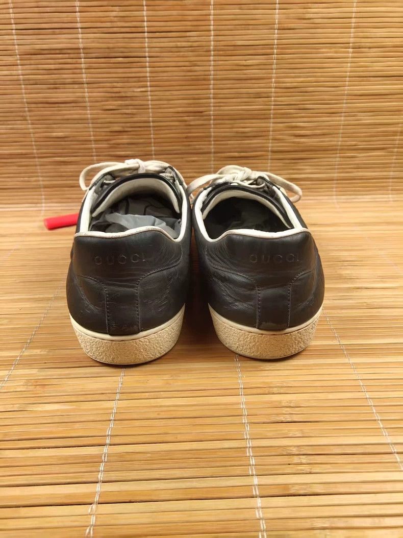 Gucci Gucci Embossed Leather Low-Top Sneakers - dmc Size US 10.5 / EU 43-44 - 4 Thumbnail