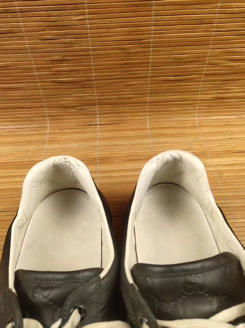 Gucci Gucci Embossed Leather Low-Top Sneakers - dmc Size US 10.5 / EU 43-44 - 9 Thumbnail