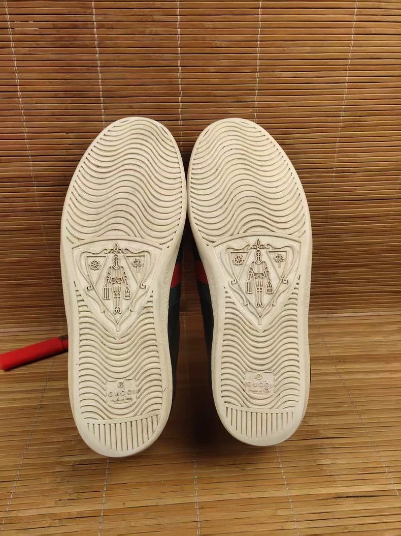 Gucci Gucci Embossed Leather Low-Top Sneakers - dmc Size US 10.5 / EU 43-44 - 6 Thumbnail