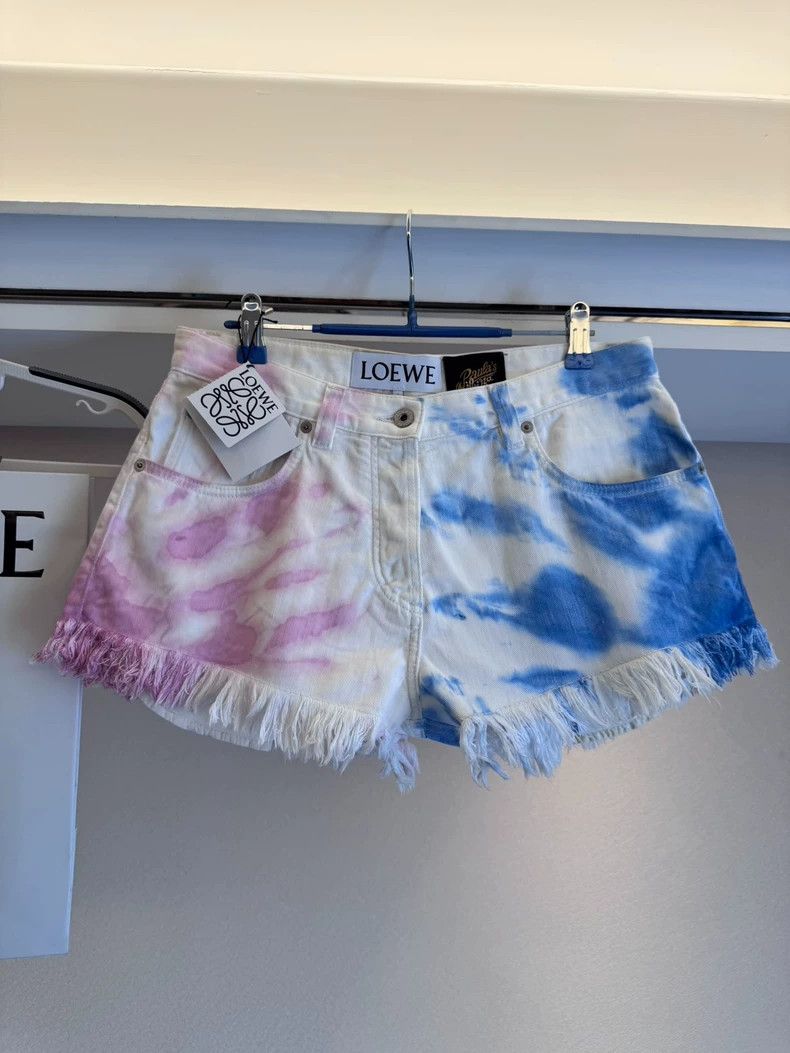 Loewe Loewe Tie-Dye Denim Shorts - dmc Size US 31 - 3 Thumbnail