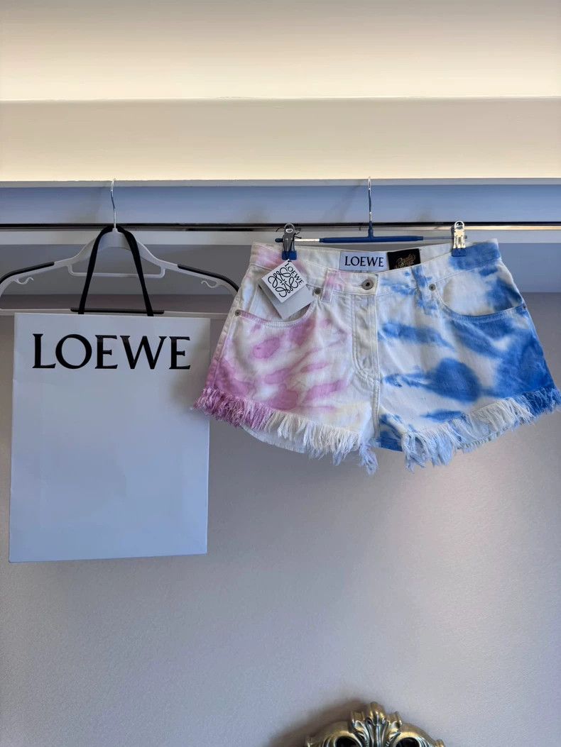 Loewe Loewe Tie-Dye Denim Shorts - dmc Size US 31 - 2 Thumbnail