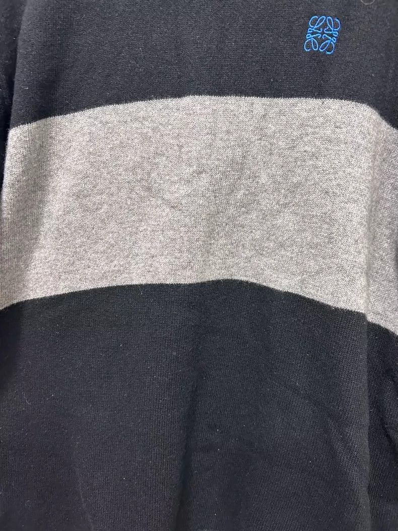 Loewe LOEWE Embroidered Logo Striped Knit Sweater - dmc Size US L / EU 52-54 / 3 - 5 Thumbnail