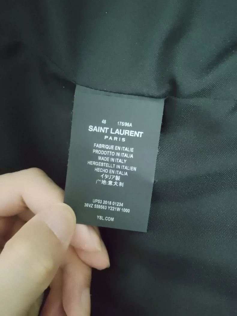 Saint Laurent Paris Saint Laurent Classic Smoking Jacket - dmc Size US L / EU 52-54 / 3 - 3 Thumbnail