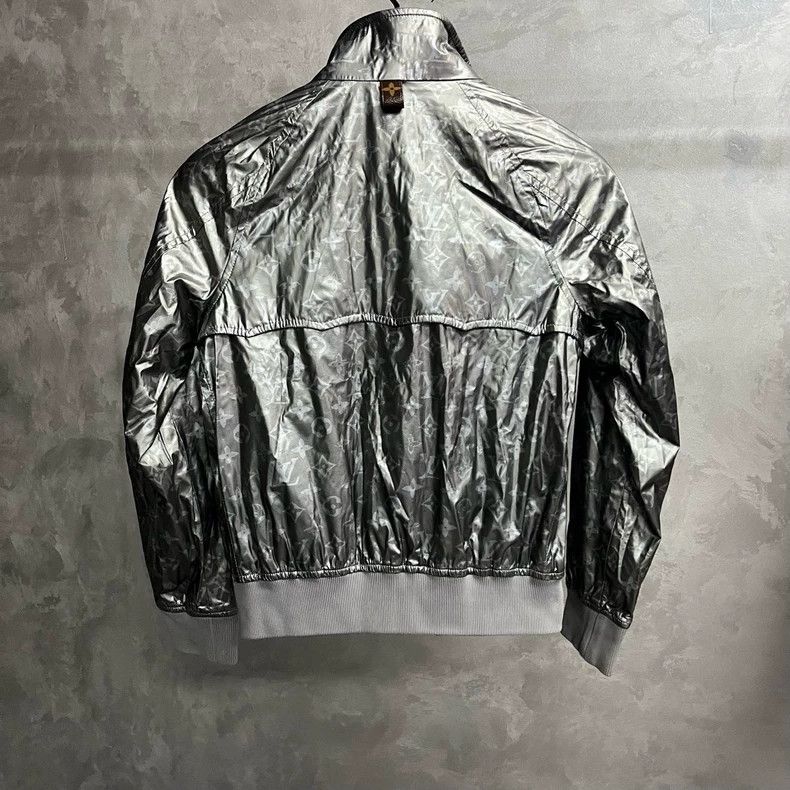 Louis Vuitton Louis Vuitton Silver Metallic Bomber Jacket - dmc Size US M / EU 48-50 / 2 - 2 Thumbnail