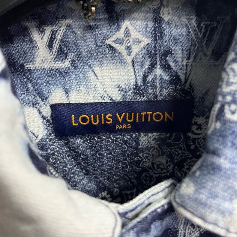 Louis Vuitton Louis Vuitton Denim Tie-Dye Logo Shirt - dmc Size US XS / EU 42 / 0 - 4 Thumbnail