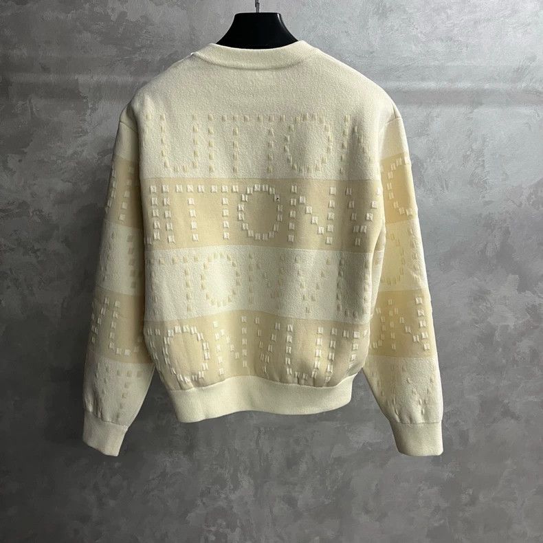Louis Vuitton Louis Vuitton Beige Striped Long Sleeve Sweater - dmc Size US S / EU 44-46 / 1 - 5 Thumbnail