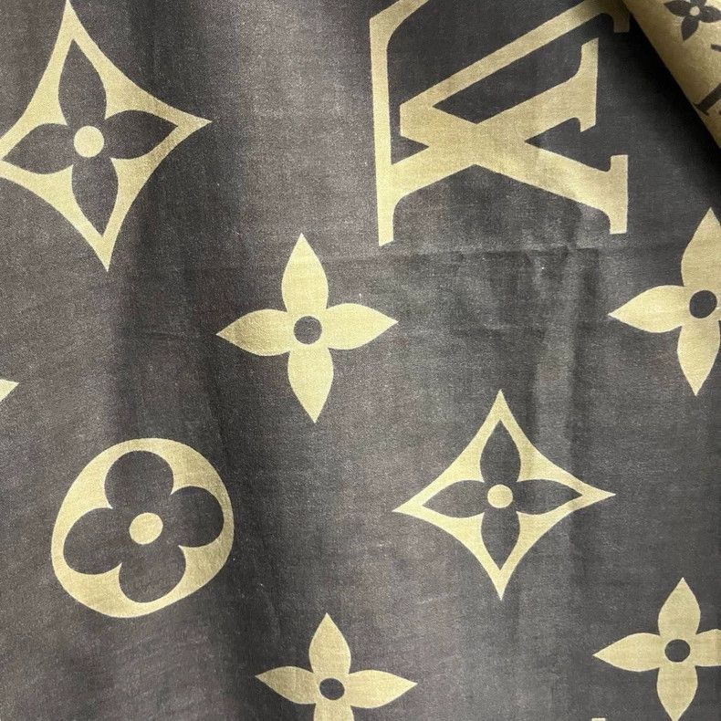 Louis Vuitton Louis Vuitton Brown Monogram Wool Scarf - dmc Size ONE SIZE - 2 Thumbnail