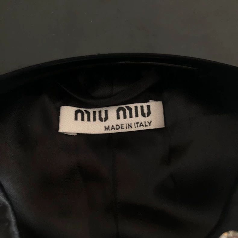 Miu Miu Miu Miu Collar Rhinestone Jacket - dmc Size US S / EU 44-46 / 1 - 5 Thumbnail