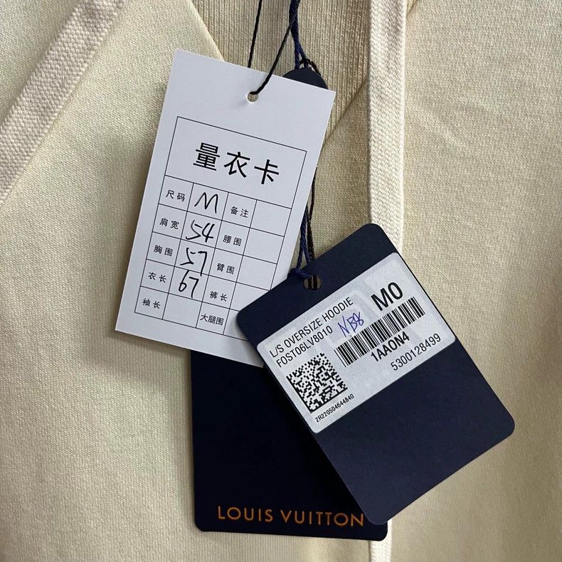 Louis Vuitton Louis Vuitton Beige Logo Hooded Sweatshirt - dmc Size US M / EU 48-50 / 2 - 3 Thumbnail