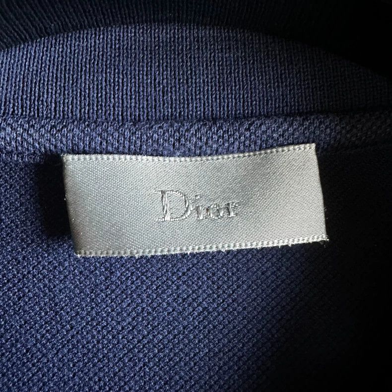 Dior Dior Navy Bee Embroidery Short Sleeve Polo - dmc Size US XL / EU 56 / 4 - 3 Thumbnail