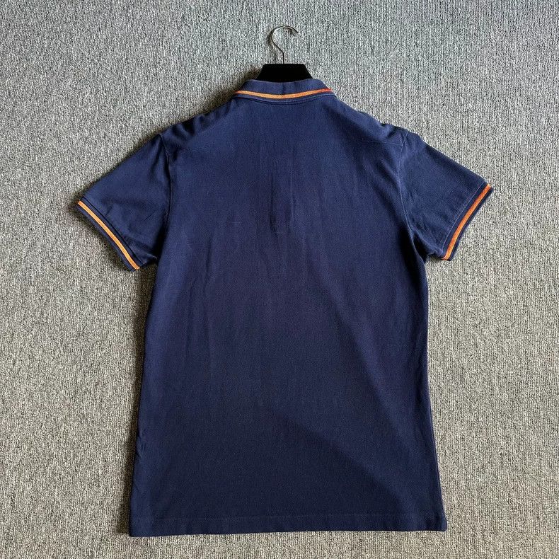 Dior Dior Navy Bee Embroidery Short Sleeve Polo - dmc Size US XL / EU 56 / 4 - 5 Thumbnail