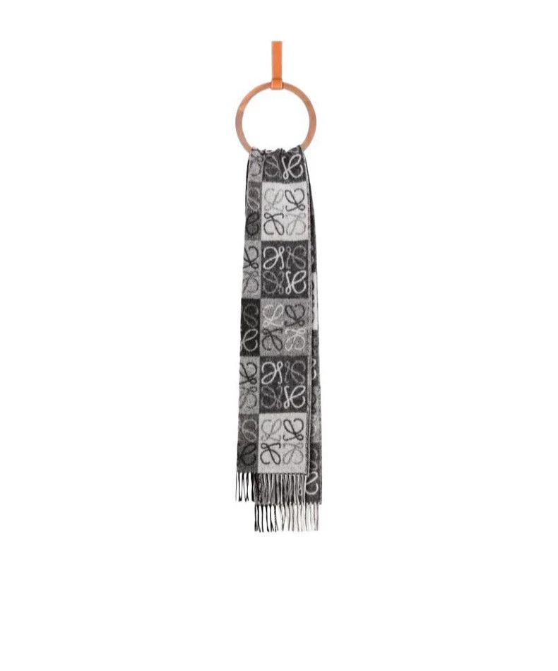 Loewe Loewe Anagram Checkerboard Scarf - dmc Size ONE SIZE - 2 Thumbnail