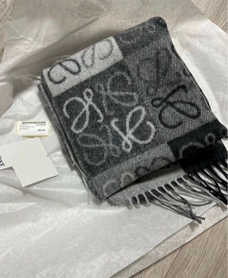 Loewe Loewe Anagram Checkerboard Scarf - dmc Size ONE SIZE - 6 Thumbnail