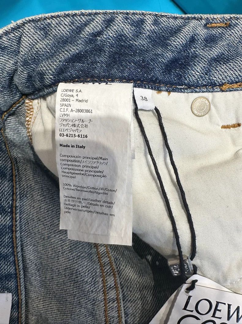 Loewe Loewe High-Waist Cotton Denim Jeans - dmc Size US 38 / EU 54 - 7 Thumbnail