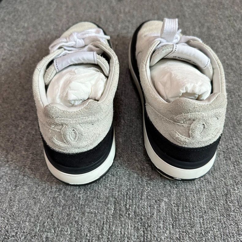 Chanel Chanel 23B Black White Lowtop Sneakers - dmc Size US 7 / EU 40 - 4 Thumbnail