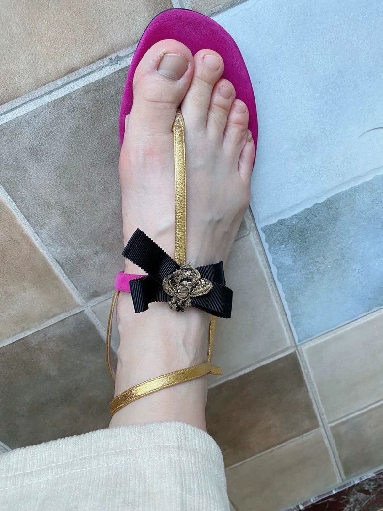 Gucci Gucci Purple Flat Sandals - dmc Size US 8.5 / EU 41-42 - 6 Thumbnail