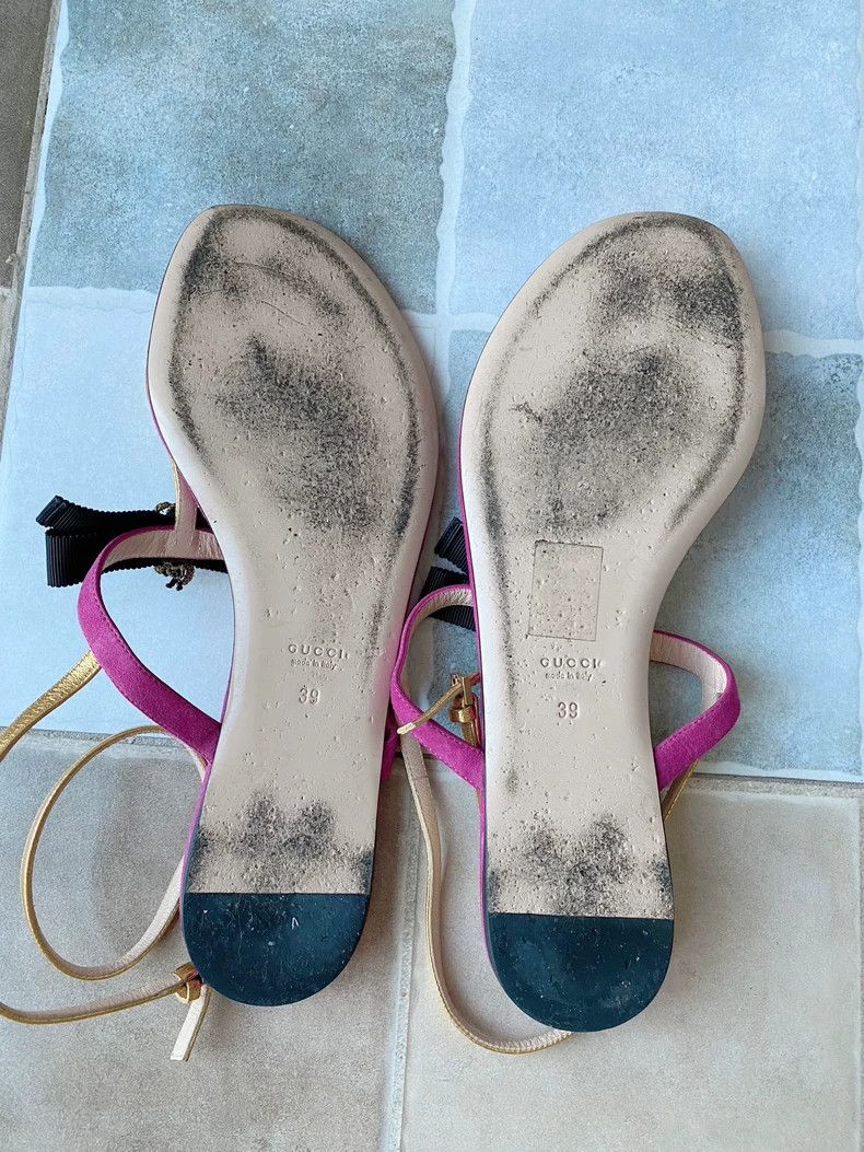 Gucci Gucci Purple Flat Sandals - dmc Size US 8.5 / EU 41-42 - 4 Thumbnail