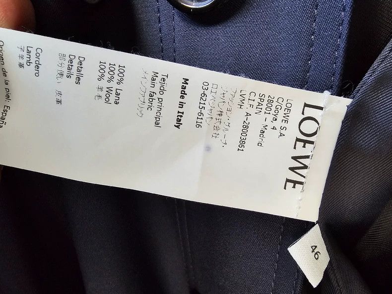 Loewe LOEWE Men's Mid-Length Trench Coat - dmc Size US M / EU 48-50 / 2 - 4 Thumbnail