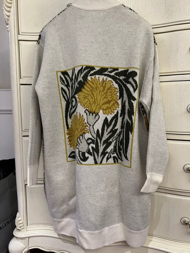 Loewe LOEWE Floral Patterned Cardigan Sweater - dmc Size US XS / EU 42 / 0 - 4 Thumbnail