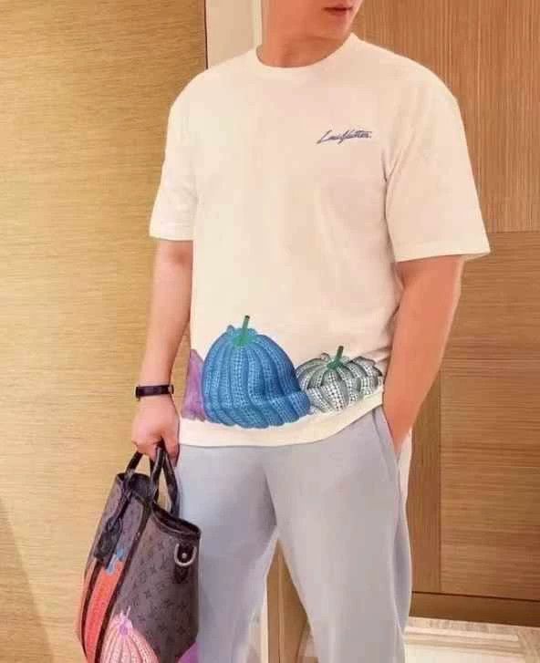 Louis Vuitton LV Collaboration White Pumpkin Short Sleeve Tee - dmc Size US L / EU 52-54 / 3 - 8 Thumbnail