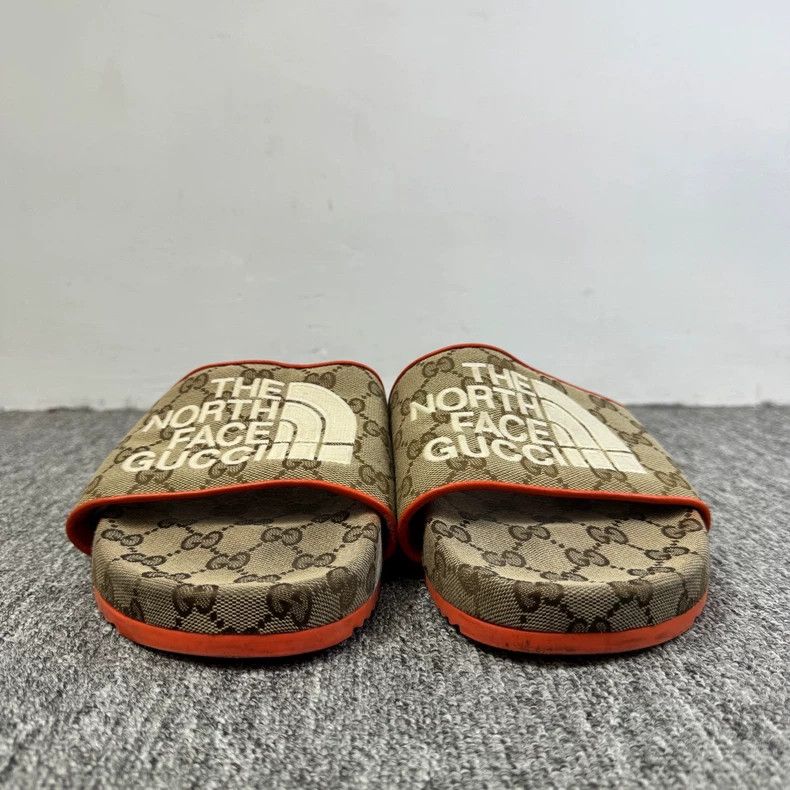Gucci Gucci TNF collaboration embroidered letter slippers - dmc Size US 10 / EU 43 - 2 Thumbnail