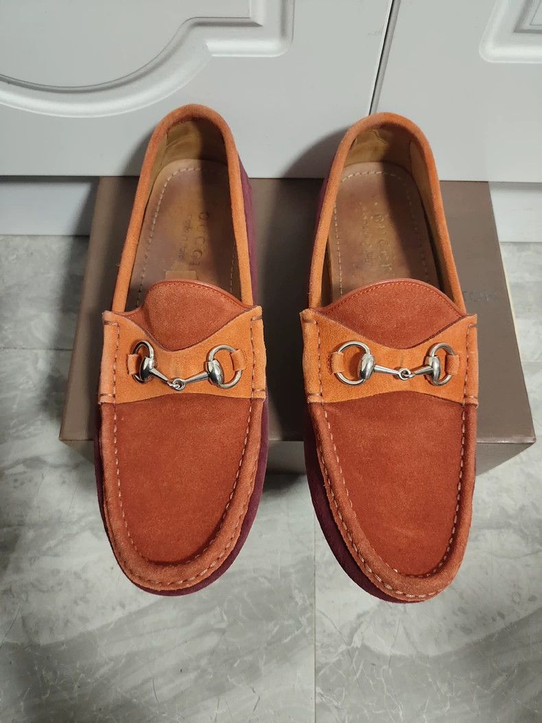 Gucci Gucci Orange Red Loafers Size 41 - dmc Size US 10.5 / EU 43-44 - 4 Thumbnail