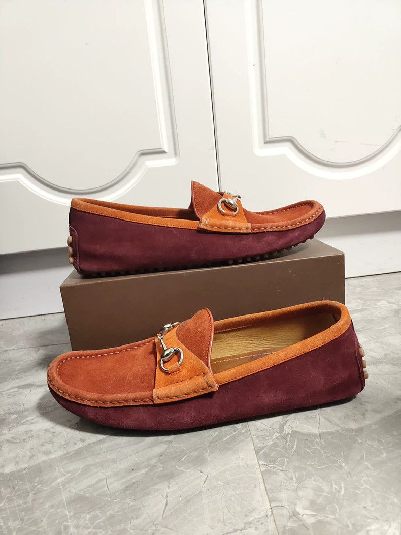Gucci Gucci Orange Red Loafers Size 41 - dmc Size US 10.5 / EU 43-44 - 2 Thumbnail