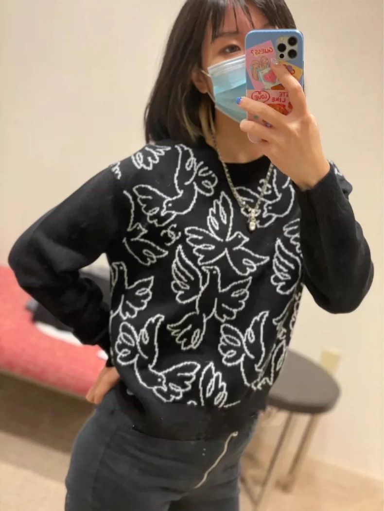 Chanel Chanel Black White Dove Cashmere Sweater - dmc Size US S / EU 44-46 / 1 - 6 Thumbnail