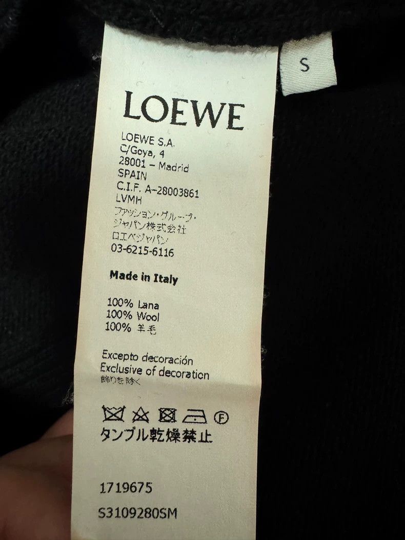 Loewe Loewe Black Logo Embroidered Sweater - dmc Size US S / EU 44-46 / 1 - 6 Thumbnail