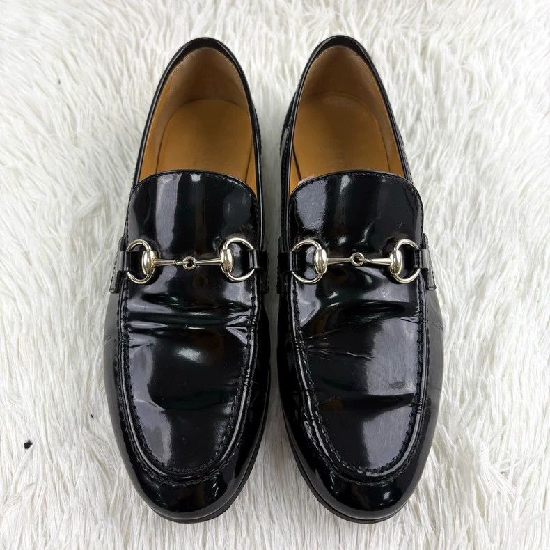 Gucci Gucci Horsebit Black Patent Leather Loafers - dmc Size US 5 / EU 37 - 2 Thumbnail