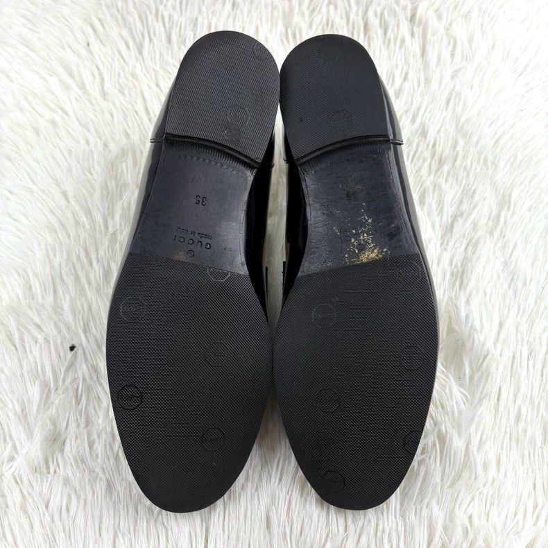 Gucci Gucci Horsebit Black Patent Leather Loafers - dmc Size US 5 / EU 37 - 6 Thumbnail