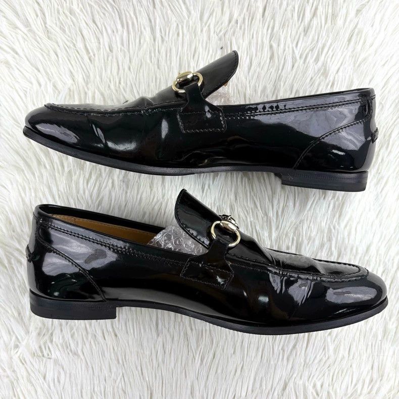 Gucci Gucci Horsebit Black Patent Leather Loafers - dmc Size US 5 / EU 37 - 5 Thumbnail
