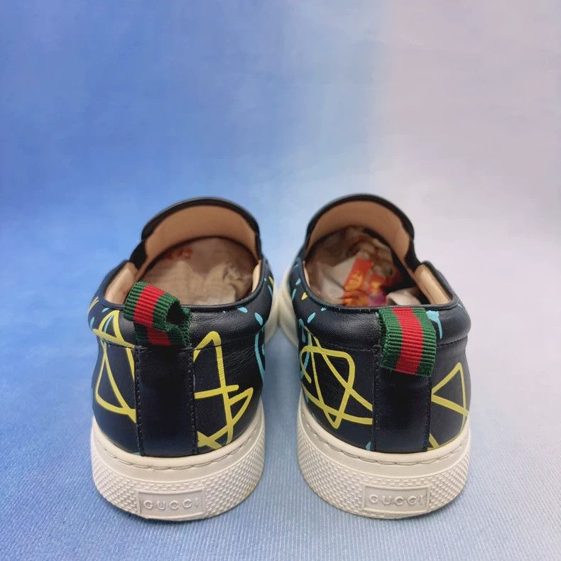 Gucci Gucci Black Logo Slip-On Fashion Sneakers - dmc Size US 10.5 / EU 43-44 - 6 Thumbnail
