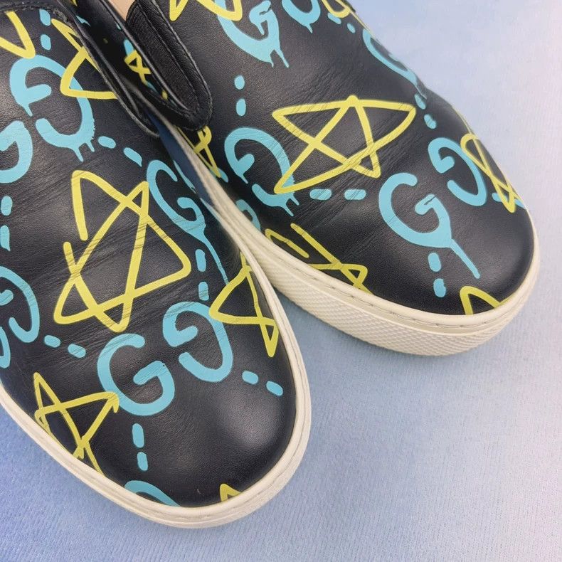 Gucci Gucci Black Logo Slip-On Fashion Sneakers - dmc Size US 10.5 / EU 43-44 - 7 Thumbnail