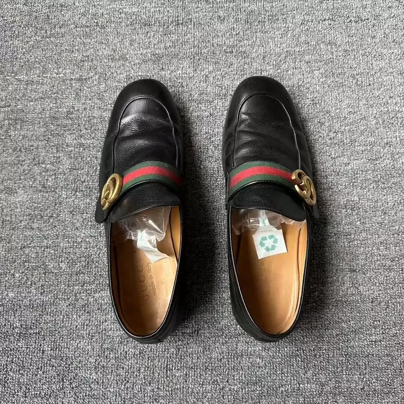 Gucci Gucci Black Double G Leather Loafers - dmc Size US 9.5 / EU 42-43 - 4 Thumbnail