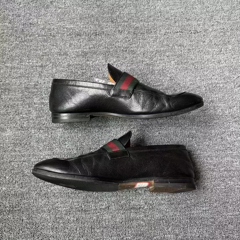 Gucci Gucci Black Double G Leather Loafers - dmc Size US 9.5 / EU 42-43 - 5 Thumbnail