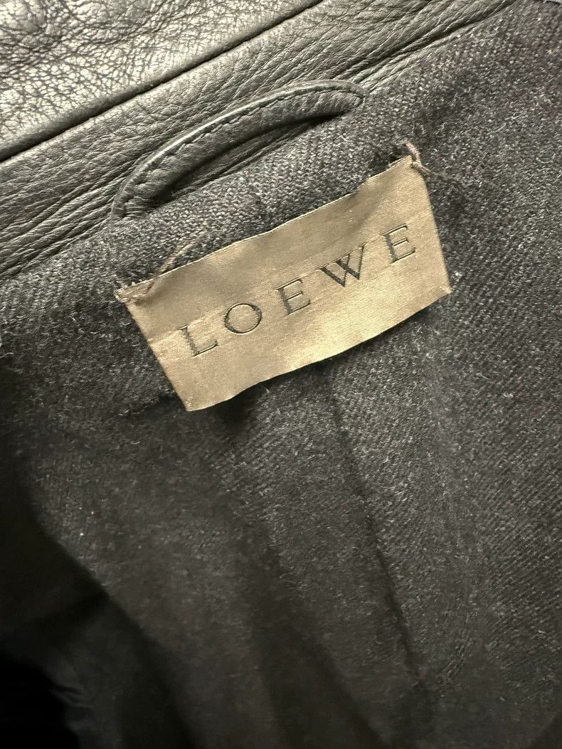 Loewe LOEWE Gray Lambskin Leather Jacket - dmc Size US XL / EU 56 / 4 - 3 Thumbnail