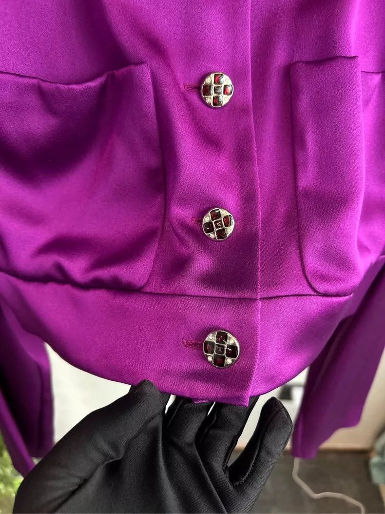 Chanel Chanel 22 Purple Gem Button Shirt - dmc Size US S / EU 44-46 / 1 - 4 Thumbnail