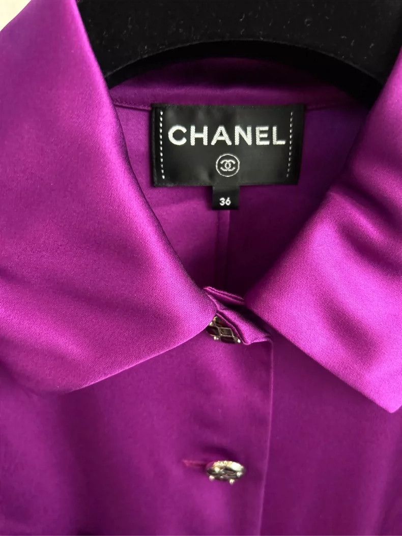 Chanel Chanel 22 Purple Gem Button Shirt - dmc Size US S / EU 44-46 / 1 - 3 Thumbnail